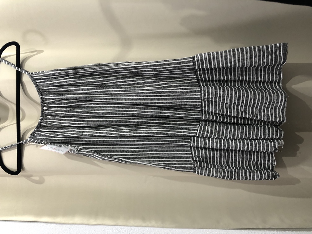 Vestido rayas azul y blanco corto. Talla unica. Precio 14E